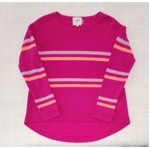 Charli Womens 100% Cashmere Sweater Crew Neck  Small Asymetrical